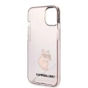 Karl Lagerfeld Etui ochronne na telefon Karl Lagerfeld KLHCP14SHNCHTCP do Apple iPhone 14 6,1" różowy/pink hardcase Ikonik Choupette