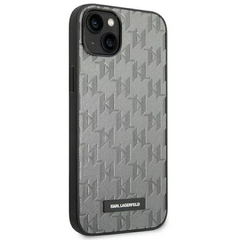 Karl Lagerfeld Etui ochronne na telefon Karl Lagerfeld KLHCP14SSAKLHPG do Apple iPhone 14 6,1" hardcase szary/grey Saffiano Mono Metal Logo Karl Lagerfeld Etui ochronne na telefon Karl Lagerfeld KLHCP14SSAKLHPG do Apple iPhone 14 6,1" hardcase szary/grey Saffiano Mono Metal Logo