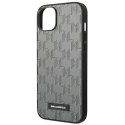 Karl Lagerfeld Etui ochronne na telefon Karl Lagerfeld KLHCP14SSAKLHPG do Apple iPhone 14 6,1" hardcase szary/grey Saffiano Mono Metal Logo