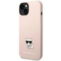 Karl Lagerfeld Etui ochronne na telefon Karl Lagerfeld KLHCP14SSLCTPI do Apple iPhone 14 6,1" hardcase jasnoróżowy/light pink Silicone Choupett