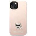 Karl Lagerfeld Etui ochronne na telefon Karl Lagerfeld KLHCP14SSLCTPI do Apple iPhone 14 6,1" hardcase jasnoróżowy/light pink Silicone Choupett