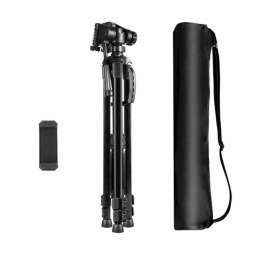 Puluz Statyw Puluz Tripod z głowicą 3D 360° + uchwyt na telefon PU3096B