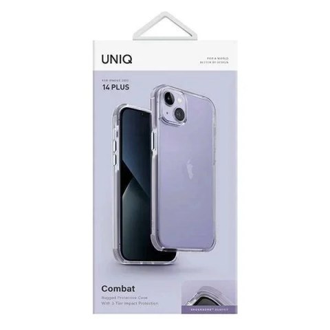 UNIQ Etui UNIQ Combat do iPhone 14 Plus 6,7" liliowy/lilac lavender UNIQ Etui UNIQ Combat do iPhone 14 Plus 6,7" liliowy/lilac lavender