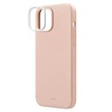 UNIQ Etui na telefon UNIQ Lino Hue do Apple iPhone 14 6,1" Magclick Charging różowy/blush pink