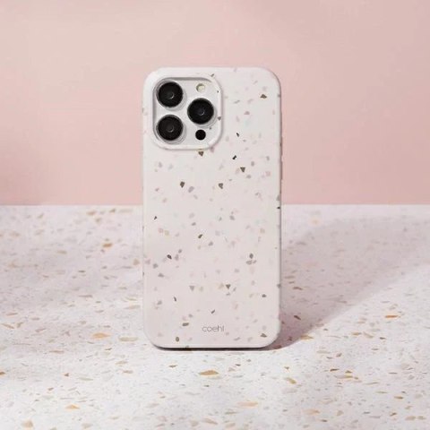 UNIQ UNIQ etui Coehl Terrazzo iPhone 14 Pro Max 6,7" piaskowy/sandstone UNIQ UNIQ etui Coehl Terrazzo iPhone 14 Pro Max 6,7" piaskowy/sandstone