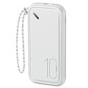 Usams USAMS Powerbank PB56 10000mAh 2xUSB / USB-C / MicroUSB Fast Charge biały/white 10KCD15002 (US-CD150)