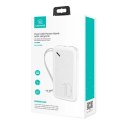 Usams USAMS Powerbank PB56 10000mAh 2xUSB / USB-C / MicroUSB Fast Charge biały/white 10KCD15002 (US-CD150)
