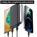 Usams USAMS Powerbank PB56 10000mAh 2xUSB / USB-C / MicroUSB Fast Charge biały/white 10KCD15002 (US-CD150)