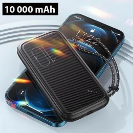 Usams USAMS Powerbank PB56 10000mAh 2xUSB / USB-C / MicroUSB Fast Charge zielony/ dark green 10KCD15003 (US-CD150)
