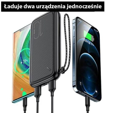 Usams USAMS Powerbank PB56 10000mAh 2xUSB / USB-C / MicroUSB Fast Charge zielony/ dark green 10KCD15003 (US-CD150) Usams USAMS Powerbank PB56 10000mAh 2xUSB / USB-C / MicroUSB Fast Charge zielony/ dark green 10KCD15003 (US-CD150)