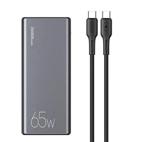 Usams USAMS Powerbank PB59 30000mAh 65W 2xQC3.0+PD Fast Charge czarny/black CMXLOGTC01 (US-CD165) + kabel USB-C-USB-C Usams USAMS Powerbank PB59 30000mAh 65W 2xQC3.0+PD Fast Charge czarny/black CMXLOGTC01 (US-CD165) + kabel USB-C-USB-C