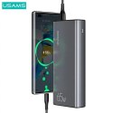 Usams USAMS Powerbank PB59 30000mAh 65W 2xQC3.0+PD Fast Charge czarny/black CMXLOGTC01 (US-CD165) + kabel USB-C-USB-C