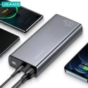 Usams USAMS Powerbank PB59 30000mAh 65W 2xQC3.0+PD Fast Charge czarny/black CMXLOGTC01 (US-CD165) + kabel USB-C-USB-C