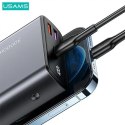 Usams USAMS Powerbank PB59 30000mAh 65W 2xQC3.0+PD Fast Charge czarny/black CMXLOGTC01 (US-CD165) + kabel USB-C-USB-C