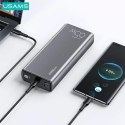 Usams USAMS Powerbank PB59 30000mAh 65W 2xQC3.0+PD Fast Charge czarny/black CMXLOGTC01 (US-CD165) + kabel USB-C-USB-C