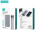 Usams USAMS Powerbank PB59 30000mAh 65W 2xQC3.0+PD Fast Charge czarny/black CMXLOGTC01 (US-CD165) + kabel USB-C-USB-C