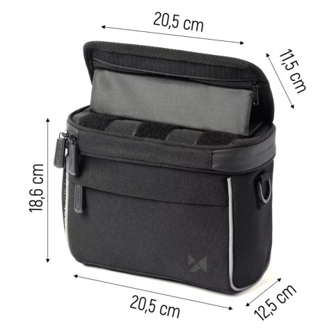 Wozinsky Wozinsky torba rowerowa na kierownicę torba rowerowa na ramię czarna (WBHBB-01) Wozinsky Wozinsky torba rowerowa na kierownicę torba rowerowa na ramię czarna (WBHBB-01)