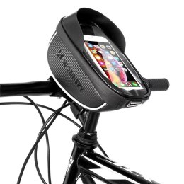 Wozinsky Wozinsky torba rowerowa na kierownicę z etui na telefon 1 l czarna (WBB16BK)