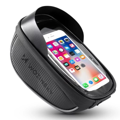Wozinsky Wozinsky torba rowerowa na kierownicę z etui na telefon 1 l czarna (WBB16BK) Wozinsky Wozinsky torba rowerowa na kierownicę z etui na telefon 1 l czarna (WBB16BK)