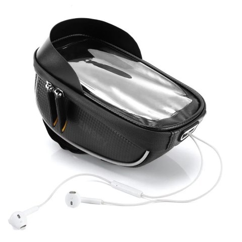 Wozinsky Wozinsky torba rowerowa na kierownicę z etui na telefon 1 l czarna (WBB16BK) Wozinsky Wozinsky torba rowerowa na kierownicę z etui na telefon 1 l czarna (WBB16BK)