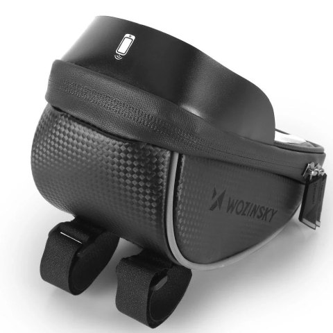 Wozinsky Wozinsky torba rowerowa na kierownicę z etui na telefon 1 l czarna (WBB16BK) Wozinsky Wozinsky torba rowerowa na kierownicę z etui na telefon 1 l czarna (WBB16BK)
