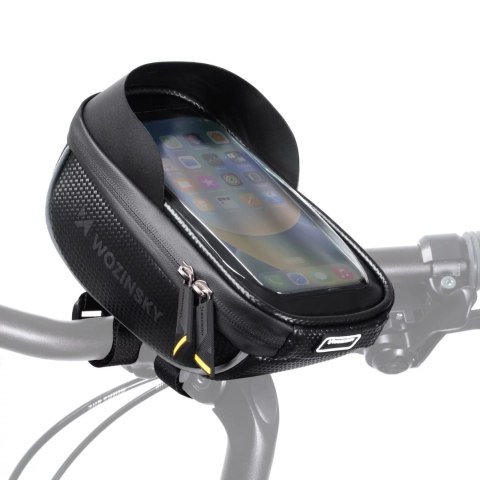 Wozinsky Wozinsky torba rowerowa na kierownicę z etui na telefon 1 l czarna (WBB16BK) Wozinsky Wozinsky torba rowerowa na kierownicę z etui na telefon 1 l czarna (WBB16BK)