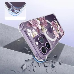 4kom.pl Etui ochronne obudowa Magmood do MagSafe do Apple iPhone 13 Pro Max White Daisy
