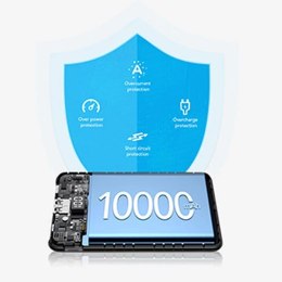 4kom.pl Powerbank Bateria zewnętrzna (POWER BANK) VEGER S11 - 10 000mAh LCD Quick Charge PD 22,5W czarny (W1140)