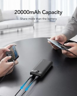 4kom.pl Powerbank Bateria zewnętrzna VEGER L20S - 20 000mAh LCD Quick Charge PD 20W czarny (VP2039PD / W2039PD )