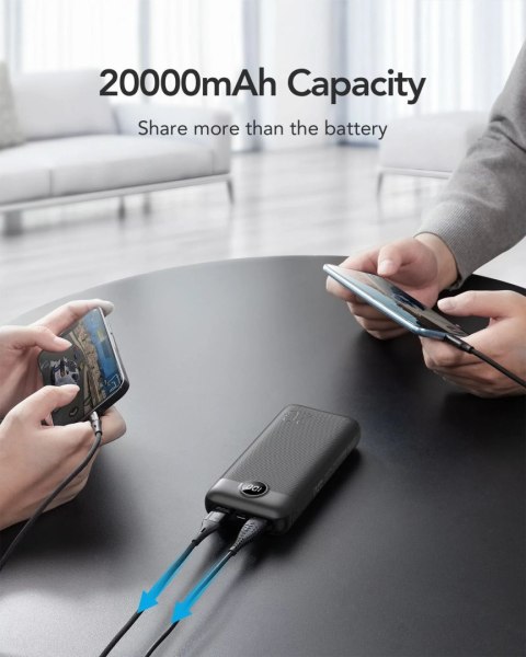 4kom.pl Powerbank Bateria zewnętrzna VEGER L20S - 20 000mAh LCD Quick Charge PD 20W czarny (VP2039PD / W2039PD ) 4kom.pl Powerbank Bateria zewnętrzna VEGER L20S - 20 000mAh LCD Quick Charge PD 20W czarny (VP2039PD / W2039PD )