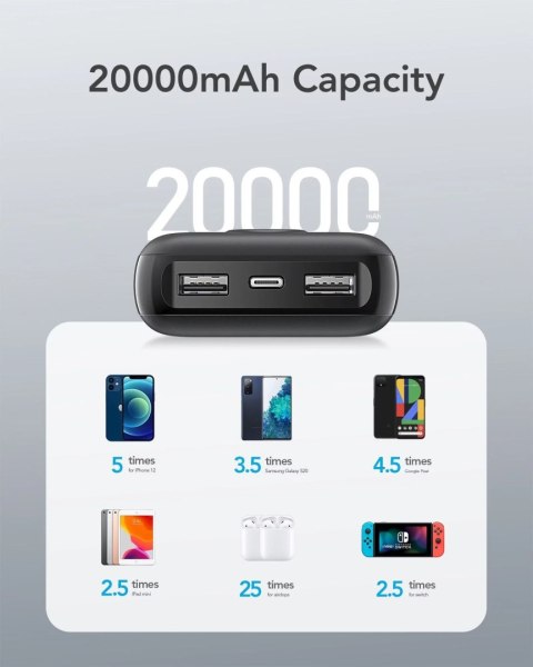 4kom.pl Powerbank Bateria zewnętrzna VEGER L20S - 20 000mAh LCD Quick Charge PD 20W czarny (VP2039PD / W2039PD ) 4kom.pl Powerbank Bateria zewnętrzna VEGER L20S - 20 000mAh LCD Quick Charge PD 20W czarny (VP2039PD / W2039PD )