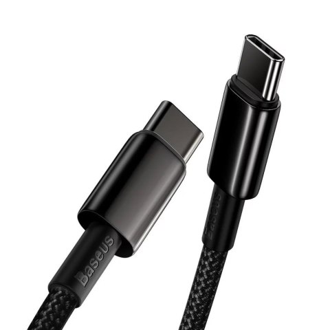 Baseus Baseus kabel USB Typ C - USB Typ C szybkie ładowanie Power Delivery Quick Charge 100 W 5A 2m czarny (CATWJ-A01) Baseus Baseus kabel USB Typ C - USB Typ C szybkie ładowanie Power Delivery Quick Charge 100 W 5A 2m czarny (CATWJ-A01)
