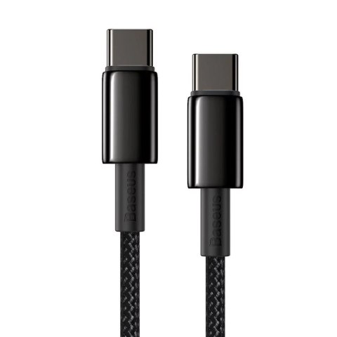 Baseus Baseus kabel USB Typ C - USB Typ C szybkie ładowanie Power Delivery Quick Charge 100 W 5A 2m czarny (CATWJ-A01) Baseus Baseus kabel USB Typ C - USB Typ C szybkie ładowanie Power Delivery Quick Charge 100 W 5A 2m czarny (CATWJ-A01)