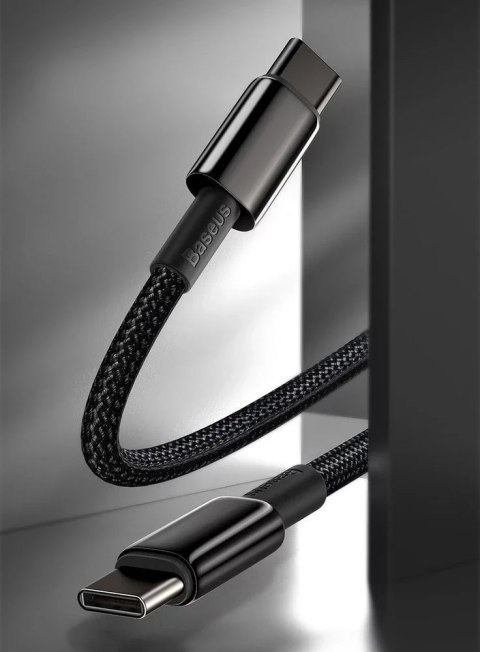 Baseus Baseus kabel USB Typ C - USB Typ C szybkie ładowanie Power Delivery Quick Charge 100 W 5A 2m czarny (CATWJ-A01) Baseus Baseus kabel USB Typ C - USB Typ C szybkie ładowanie Power Delivery Quick Charge 100 W 5A 2m czarny (CATWJ-A01)