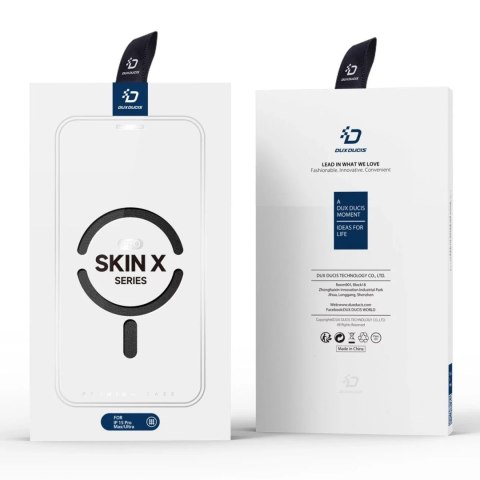 Dux Ducis Etui Dux Ducis Skin X Pro do Apple iPhone 15 Pro Max magnetyczny pokrowiec MagSafe z klapką - czarny Dux Ducis Etui Dux Ducis Skin X Pro do Apple iPhone 15 Pro Max magnetyczny pokrowiec MagSafe z klapką - czarny