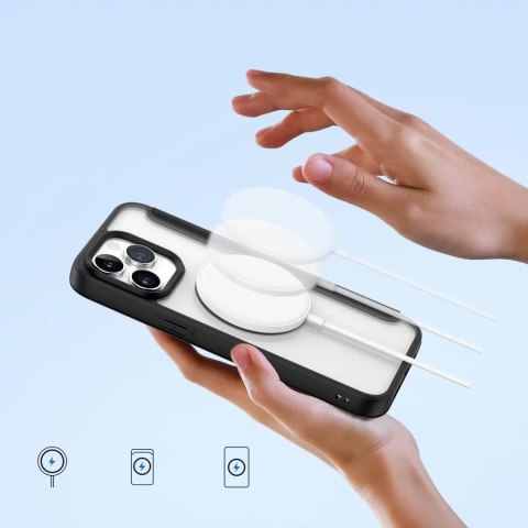 Dux Ducis Etui Dux Ducis Skin X Pro do Apple iPhone 15 Pro Max magnetyczny pokrowiec MagSafe z klapką - czarny Dux Ducis Etui Dux Ducis Skin X Pro do Apple iPhone 15 Pro Max magnetyczny pokrowiec MagSafe z klapką - czarny