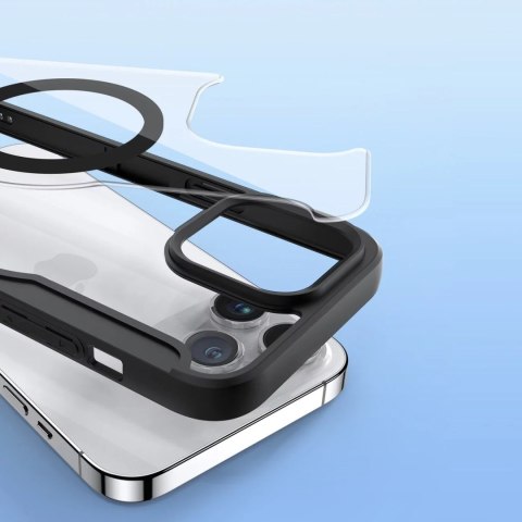 Dux Ducis Etui Dux Ducis Skin X Pro do Apple iPhone 15 Pro Max magnetyczny pokrowiec MagSafe z klapką - czarny Dux Ducis Etui Dux Ducis Skin X Pro do Apple iPhone 15 Pro Max magnetyczny pokrowiec MagSafe z klapką - czarny