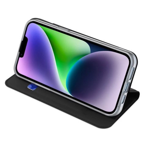 Dux Ducis Etui do iPhone 15 pokrowiec z klapką i portfelem na kartę Dux Ducis Skin Pro - czarne Dux Ducis Etui do iPhone 15 pokrowiec z klapką i portfelem na kartę Dux Ducis Skin Pro - czarne