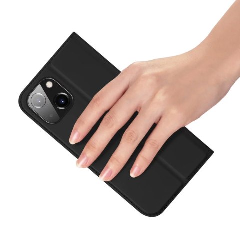 Dux Ducis Etui do iPhone 15 pokrowiec z klapką i portfelem na kartę Dux Ducis Skin Pro - czarne Dux Ducis Etui do iPhone 15 pokrowiec z klapką i portfelem na kartę Dux Ducis Skin Pro - czarne
