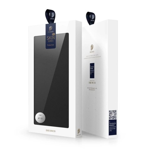 Dux Ducis Etui do iPhone 15 pokrowiec z klapką i portfelem na kartę Dux Ducis Skin Pro - czarne Dux Ducis Etui do iPhone 15 pokrowiec z klapką i portfelem na kartę Dux Ducis Skin Pro - czarne