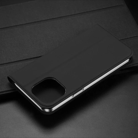 Dux Ducis Etui do iPhone 15 pokrowiec z klapką i portfelem na kartę Dux Ducis Skin Pro - czarne Dux Ducis Etui do iPhone 15 pokrowiec z klapką i portfelem na kartę Dux Ducis Skin Pro - czarne