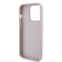 Guess Etui Guess GUHCP15LP4TDPP do iPhone 15 Pro 6.1" różowy/pink hardcase Leather 4G Triangle Strass
