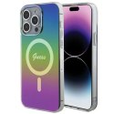Guess Etui Guess GUHMP15LHITSK do iPhone 15 Pro 6.1" wielokolorowy/rainbow hardcase IML Iridescent MagSafe