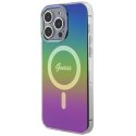 Guess Etui Guess GUHMP15LHITSK do iPhone 15 Pro 6.1" wielokolorowy/rainbow hardcase IML Iridescent MagSafe