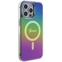 Guess Etui Guess GUHMP15LHITSK do iPhone 15 Pro 6.1" wielokolorowy/rainbow hardcase IML Iridescent MagSafe