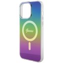 Guess Etui Guess GUHMP15LHITSK do iPhone 15 Pro 6.1" wielokolorowy/rainbow hardcase IML Iridescent MagSafe