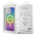 Guess Etui Guess GUHMP15LHITSK do iPhone 15 Pro 6.1" wielokolorowy/rainbow hardcase IML Iridescent MagSafe