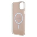 Guess Etui Guess GUHMP15MHITSP do iPhone 15 Plus 6.7" hardcase IML Iridescent MagSafe różowy/pink