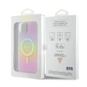 Guess Etui Guess GUHMP15MHITSP do iPhone 15 Plus 6.7" hardcase IML Iridescent MagSafe różowy/pink