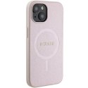 Guess Etui Guess GUHMP15MPSAHMCP do iPhone 15 Plus 6.7" hardcase Saffiano MagSafe różowy/pink